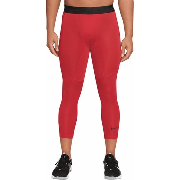 Nike Other - Nike Men's Pro Dri-FIT 3/4-Length Fitness Tights in University Red Small